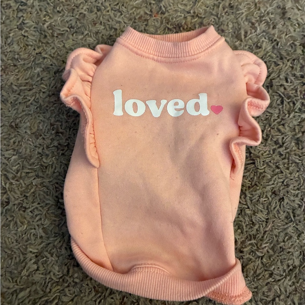 Pink Ruffled Dog Sweater - Loved Design